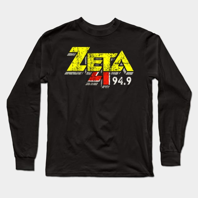 Zeta Radio 94.9 Radio Classic Long Sleeve T-Shirt by HARDER.CO